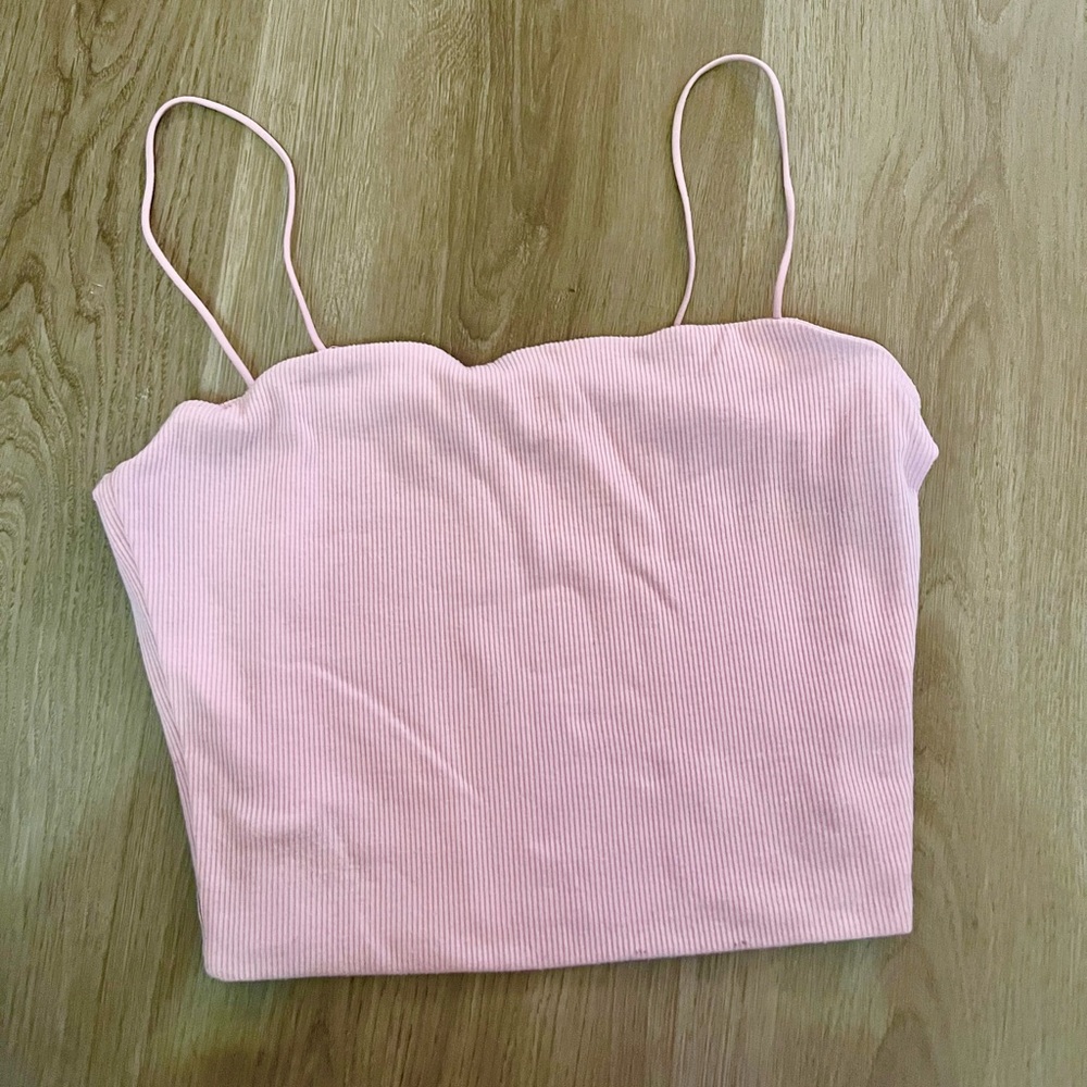 Papaya Pink Camisole Crop Top